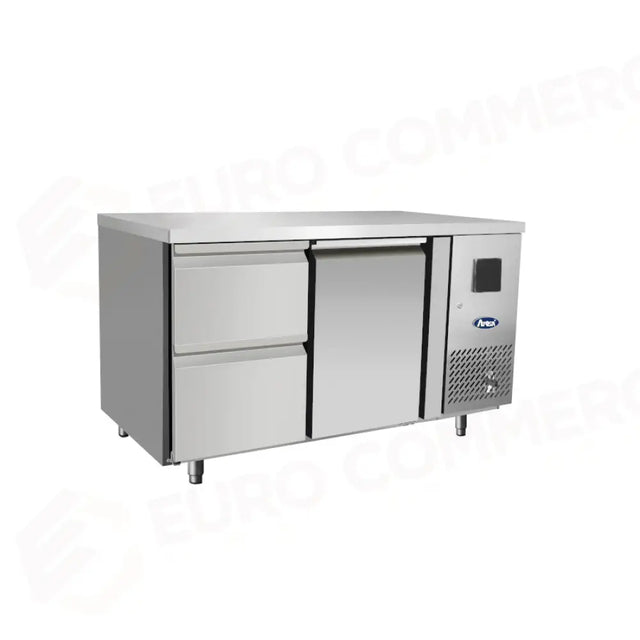 TAVOLO REFRIGERATO ATOSA 700 TN - 1 PORTA GN 1/1 - CASSETTIERA GN 1/2 - EPF3523-GR-304T - ATOSA