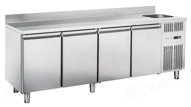 TABLE RÉFRIGÉRÉE GN1/1 (AVEC ÉVIER) +0°/+8°C - RC 4200LV - COOL HEAD