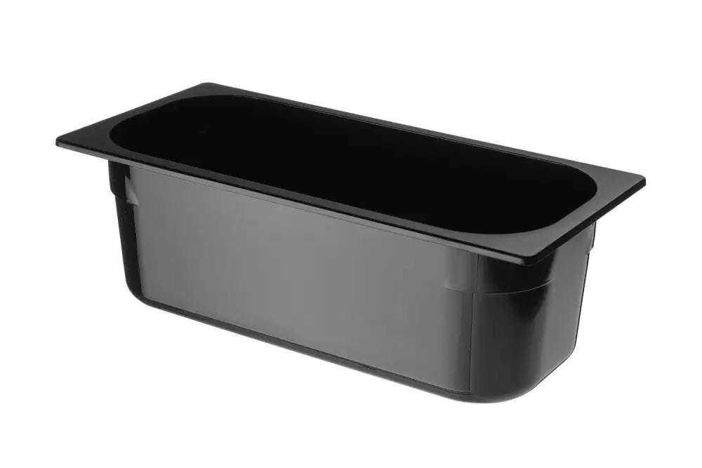 VASCA DA GELATO IN POLICARBONATO 5L NERO 360X165X(H)120MM - HENDI