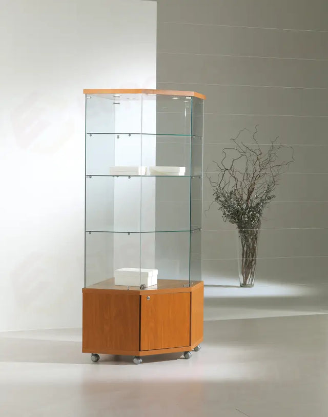 VETRINE ANGOLARI LAMINATO LIGHT 68X68X181 CM - 7/18LM - ITALVETRINE