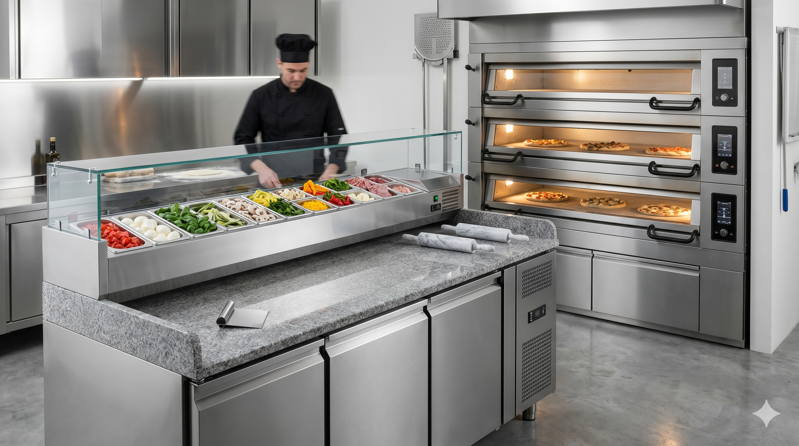 Attrezzature per Pizzeria: Guida Tecnica alla Scelta di Forni, Impastatrici e Banchi