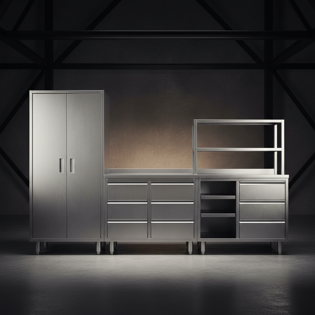 CASSETTIERE E ARMADI INOX NEUTRI