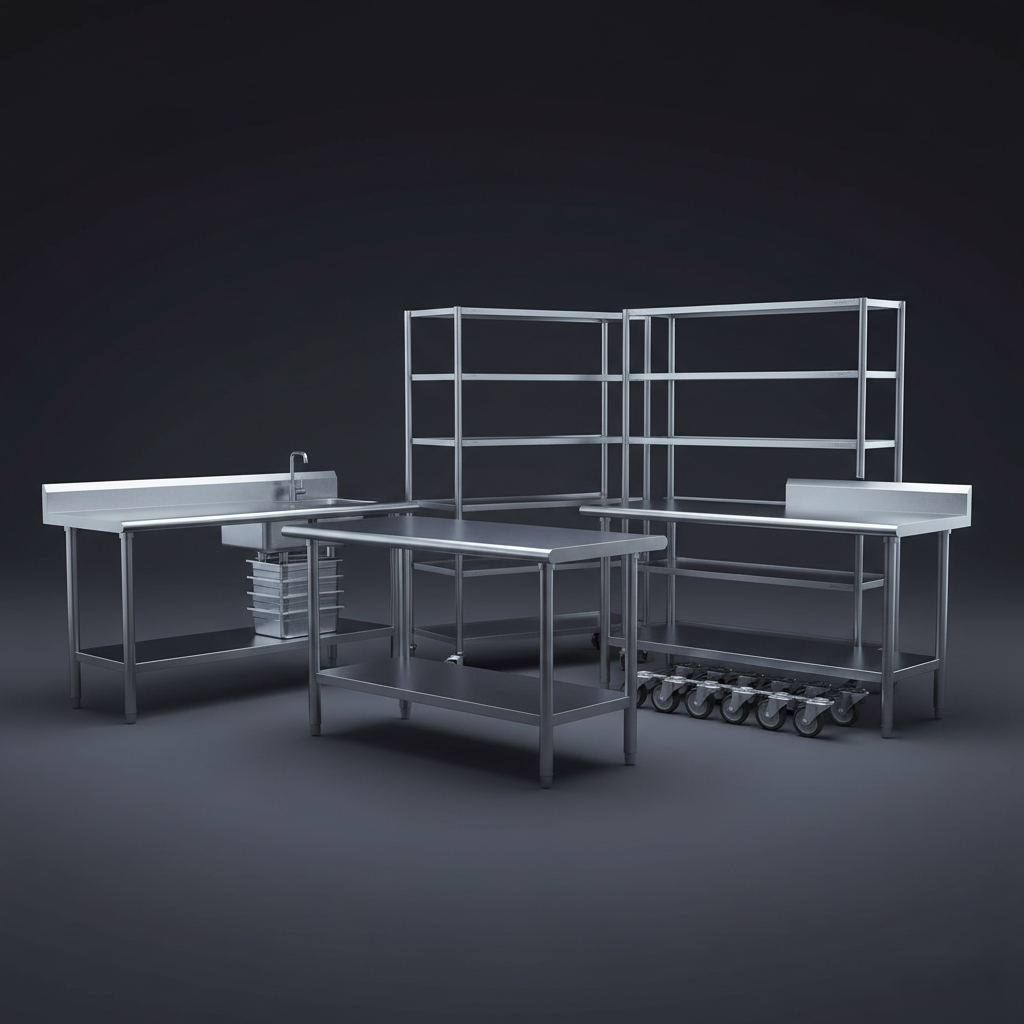 ➤ TAVOLI DA LAVORO E SCAFFALATURE