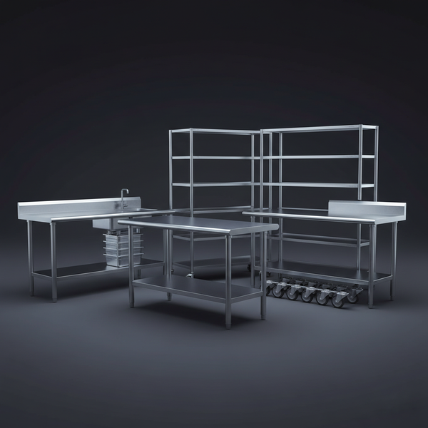 ➤ TAVOLI DA LAVORO E SCAFFALATURE