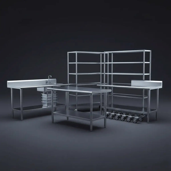 ➤ TABLES DE TRAVAIL ET RAYONNAGES