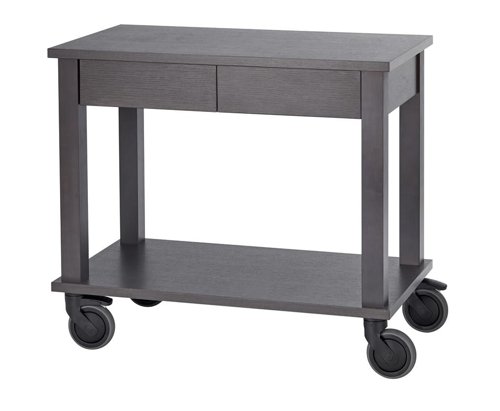 CARRELLO CON CASSETTO 90X49 CM ROVERE SCURO LUX ABERT - 0012060 - MEDRI