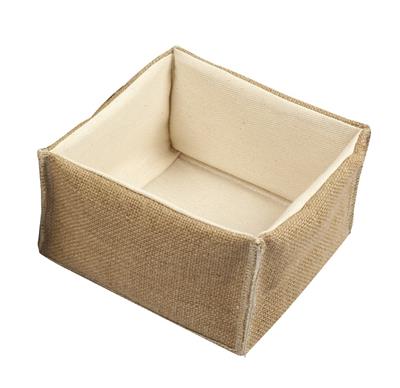 CESTINO QUADRO 14X14 CM MARRONE/BEIGE AVARI201 ABERT - 0012236 - MEDRI