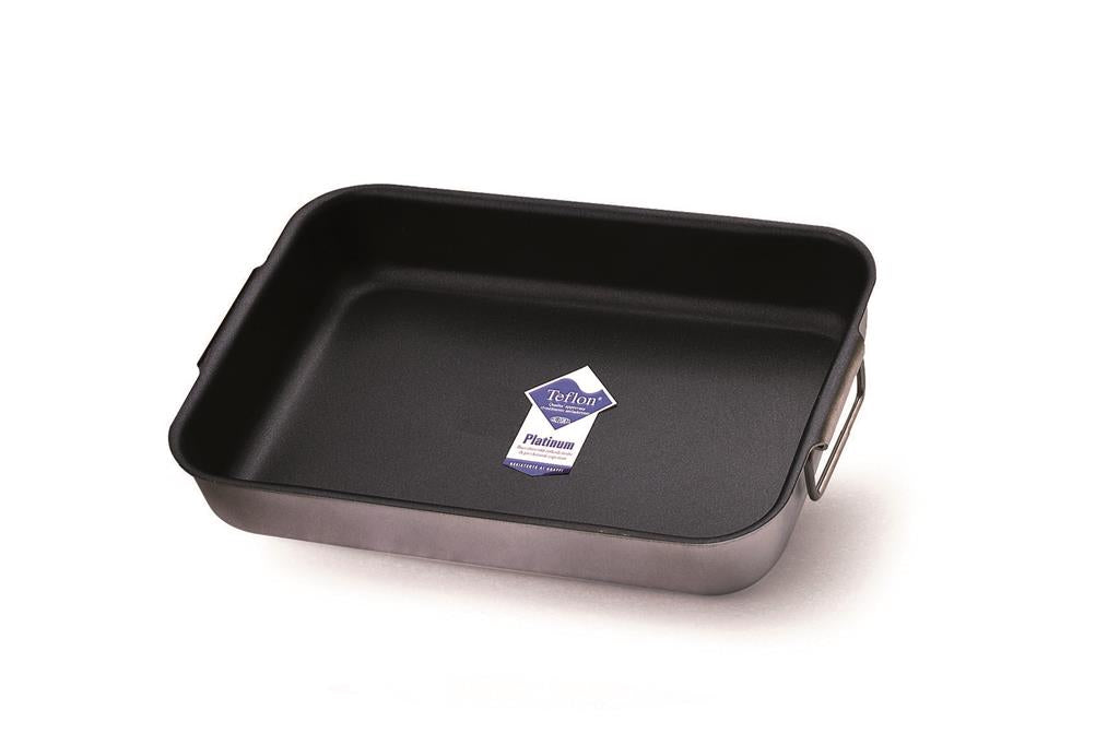 ROSTIERA RETTANGOLARE 2 MANICI 35X26 CM FORNO - ALLUMINIO ANTIADERENTE - 3 MM ALSA150S AGNELLI - 0070742 - MEDRI