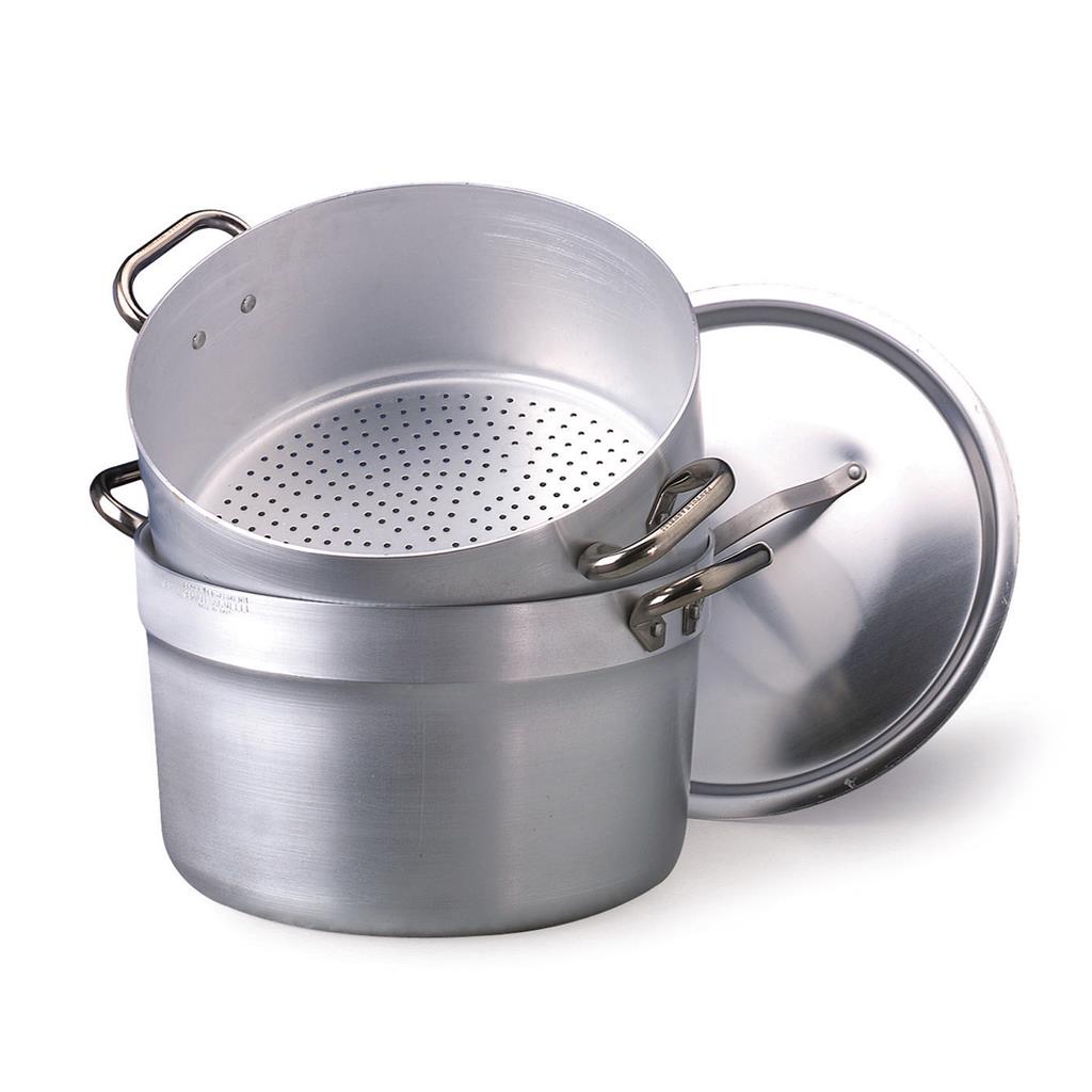 PENTOLA CUOCIVERDURA CON COPERCHIO 32 CM ALLUMINIO 152 - 3 MM ALMA152 AGNELLI - 0070514 - MEDRI