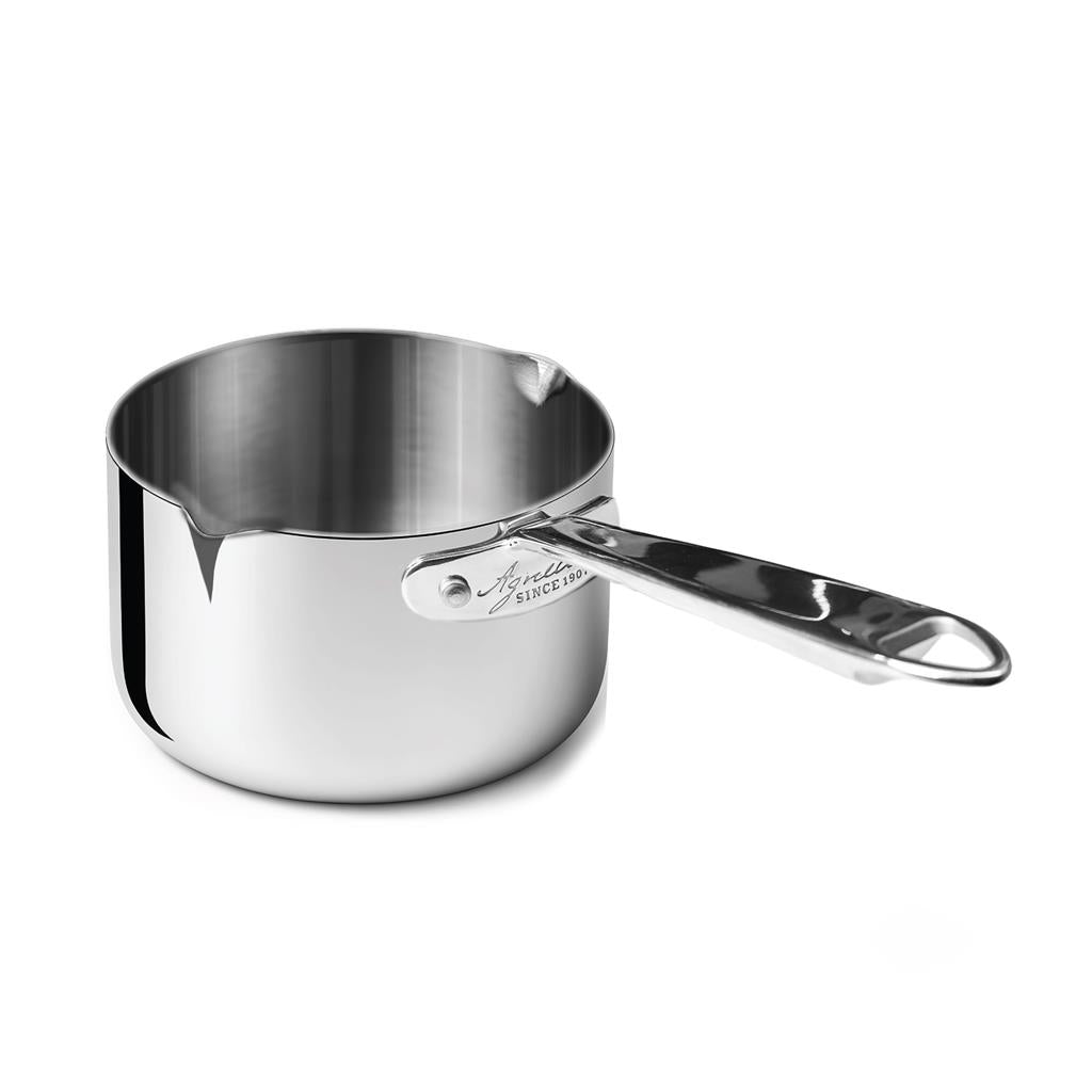 CASSERUOLA ALTA 1 MANICO 14 CM ALU-INOX 3-PLY INDUZIONE ALUM105 AGNELLI - 0072258 - MEDRI