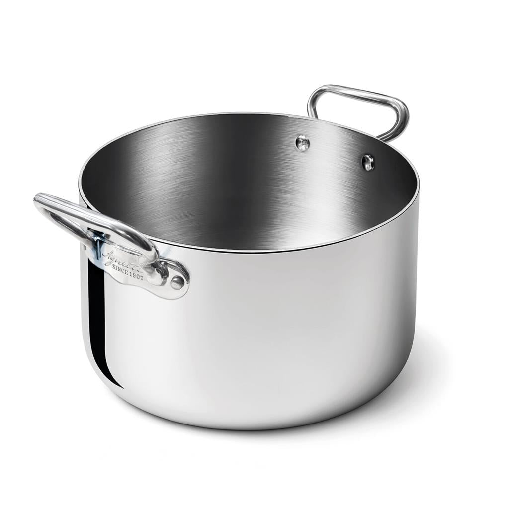 CASSERUOLA ALTA 2 MANICI 28 CM ALU-INOX 3-PLY INDUZIONE ALUM104 AGNELLI - 0072205 - MEDRI