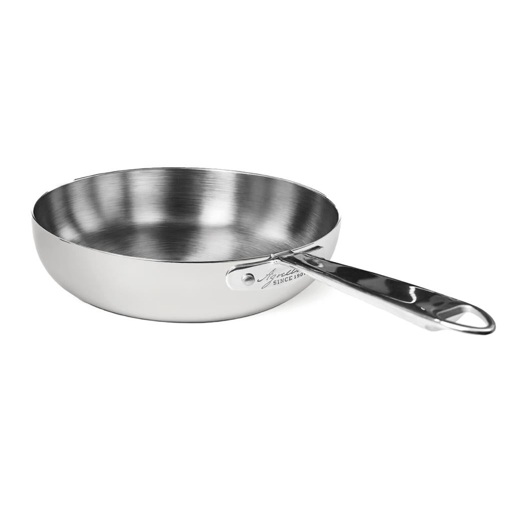 PADELLA SVASATA ALTA 1 MANICO 28 CM ALU-INOX 3-PLY INDUZIONE ALUM111B AGNELLI - 0072393 - MEDRI