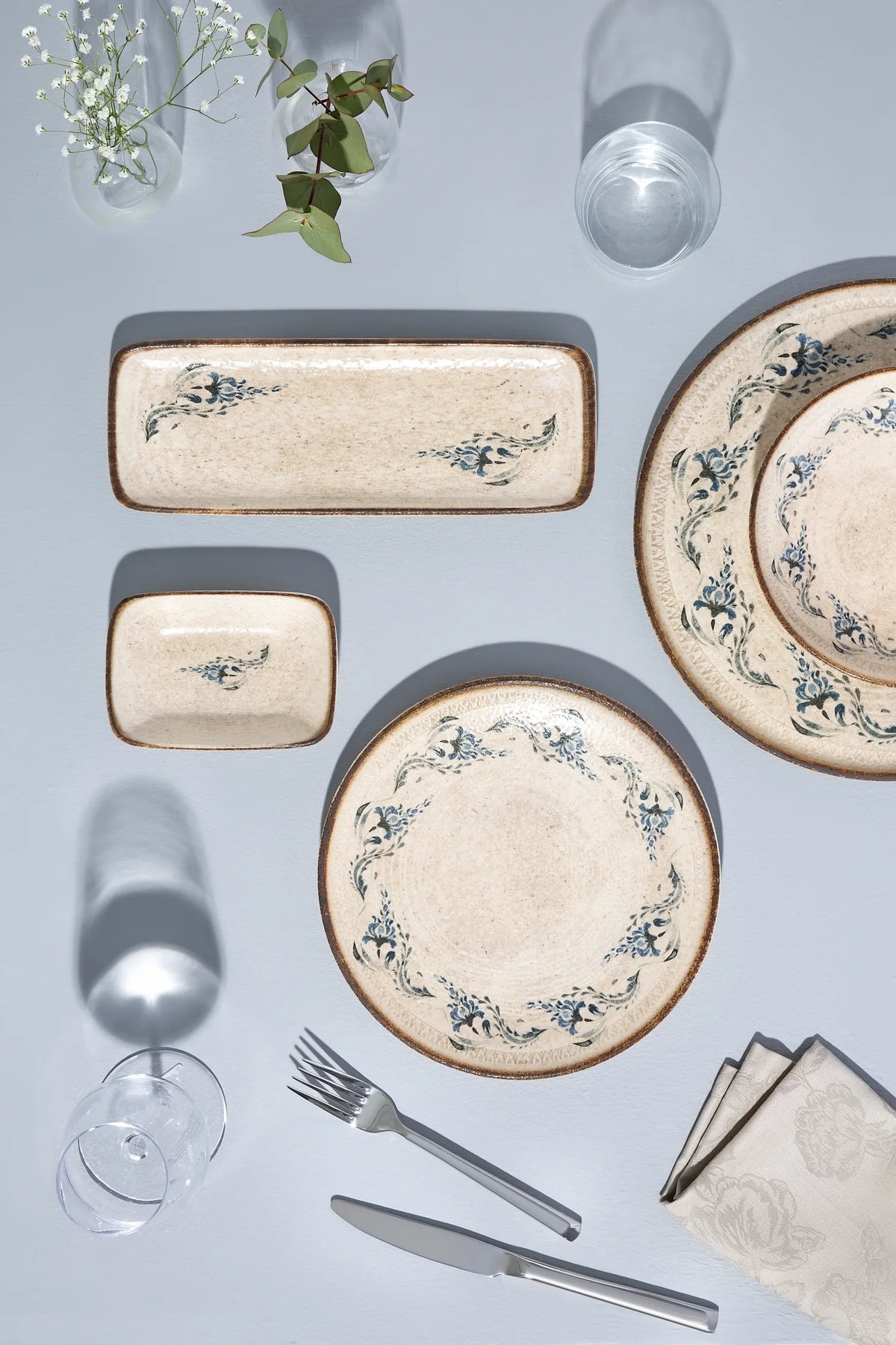 VOYAGE NAVY LONA OVAL PLATE 36 CM - 20001-113036 - ID FINE