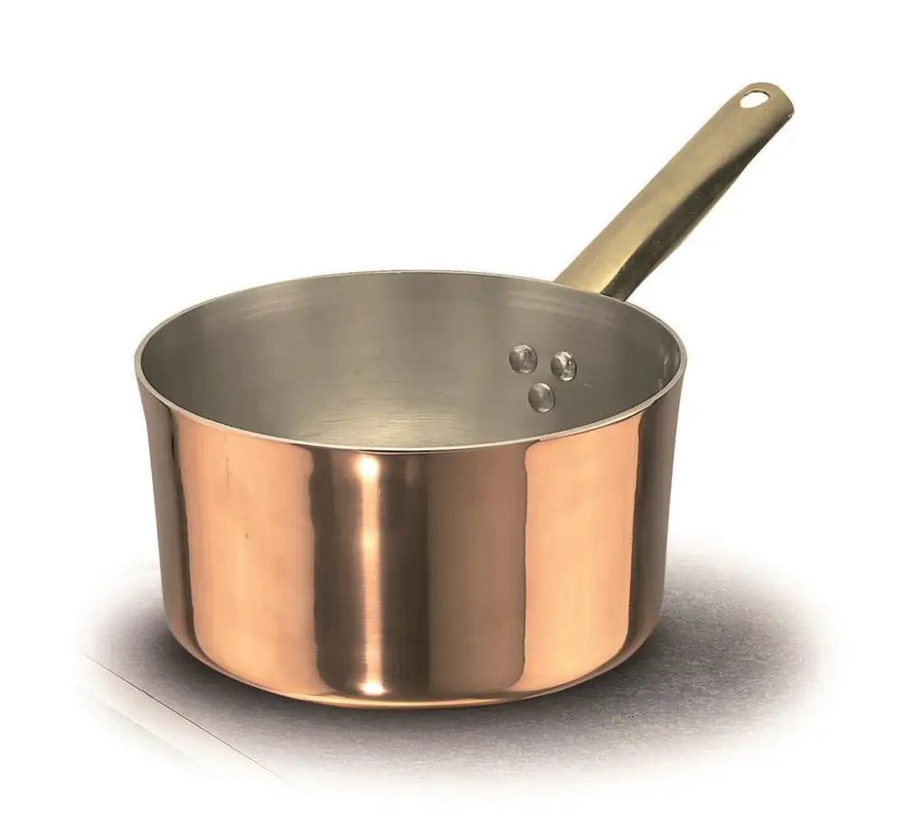 CASSERUOLA ALTA 1 MANICO 16 CM RAME LISCIO STAGNATO - 2 MM ALCU105 AGNELLI - 0070719 - MEDRI