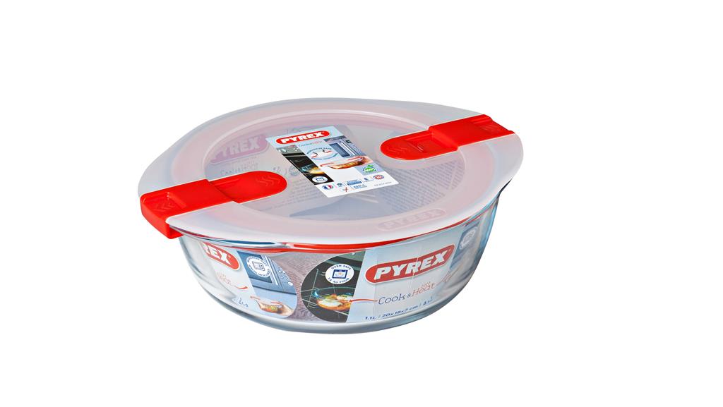 CONTENITORE TONDO 1 LT - 20X18 CM 207PH PYREX - 0820659 - MEDRI