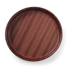 VASSOI DA SERVIZIO WOOD FORM, AMERBOX, MOGANO, Ø360X(H)30MM - 507766