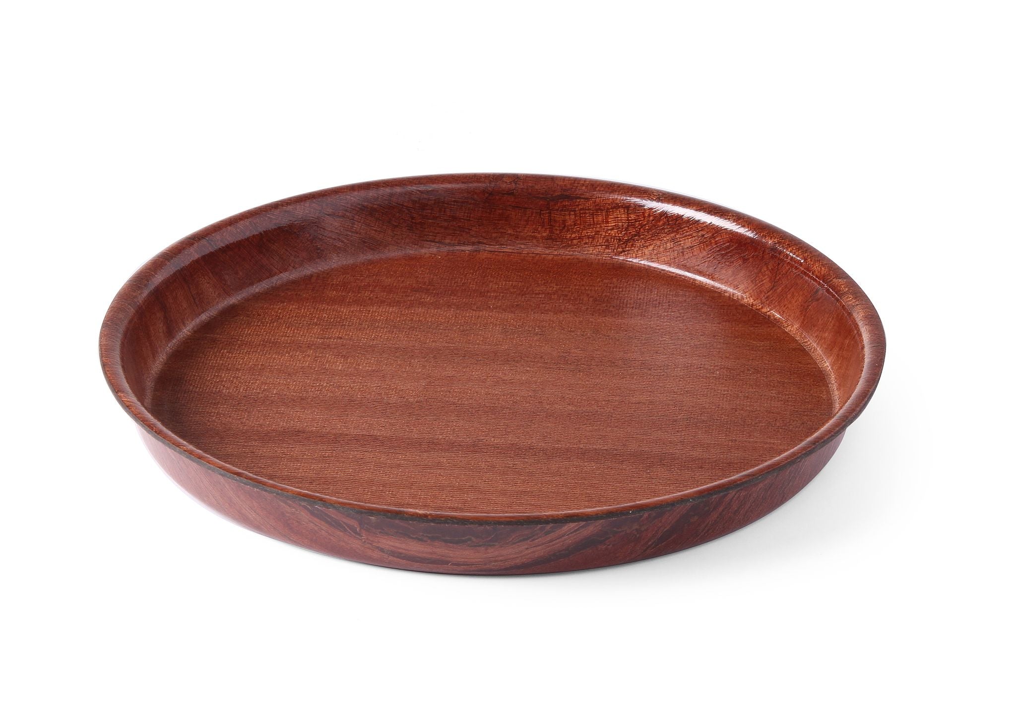 VASSOI DA SERVIZIO WOOD FORM, AMERBOX, MOGANO, Ø360X(H)30MM - 507766