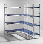 SCAFFALE IN ALLUMINIO PER CONTENITORI GN, HENDI, 1120X355X(H)1685MM - 812266