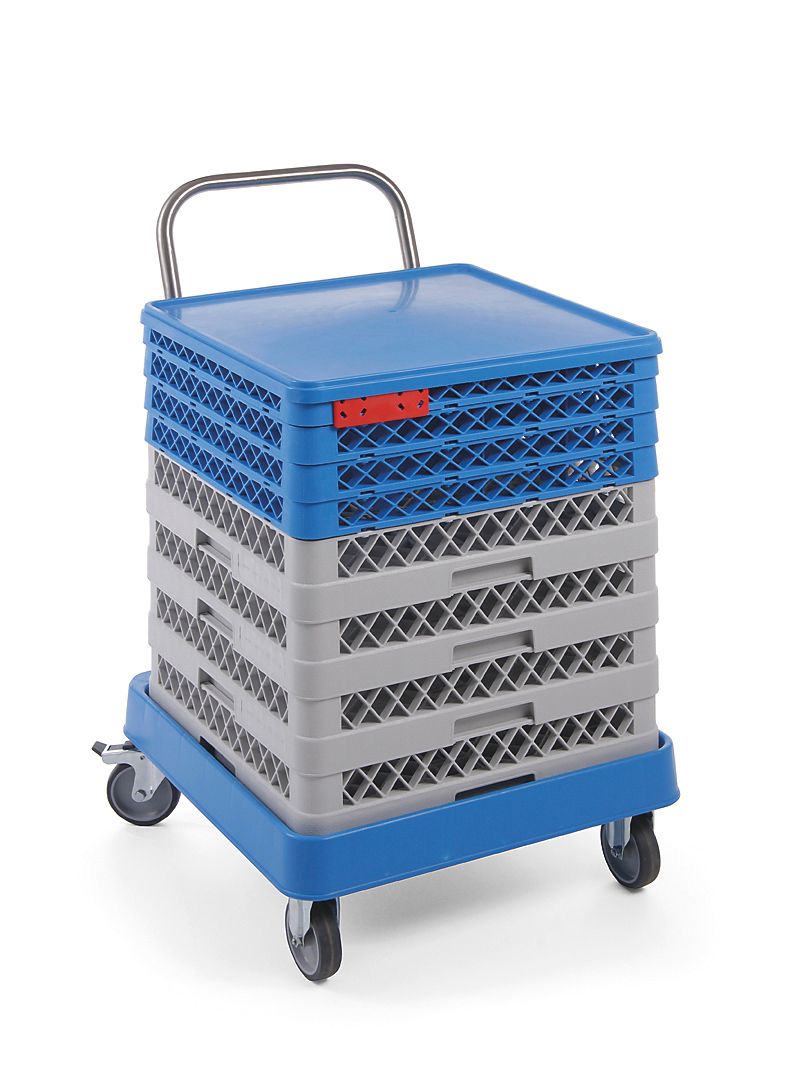 CARRELLO PER CESTELLI DA LAVASTOVIGLIE CON MANICO, HENDI, 575X545X(H)920MM - 877197