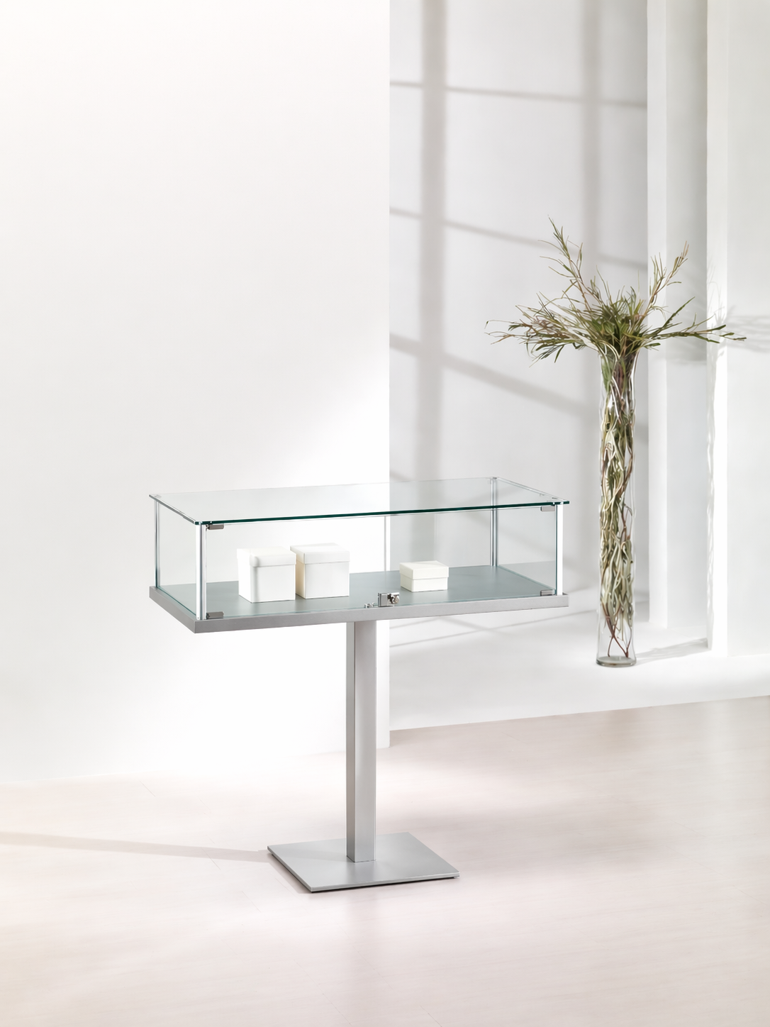 BANCHI VENDITA, VETRINE ALLUMINIO ALLDESIGN 101X51X99 CM - 1/PF - ITALVETRINE