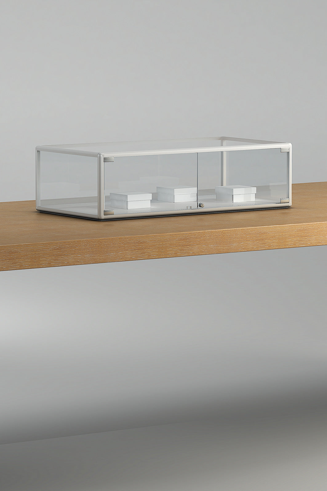 VETRINE ALLUMINIO, VETRINE DA BANCO ALLDESIGN+PLUS 99X49X27 CM - 1/TP - ITALVETRINE