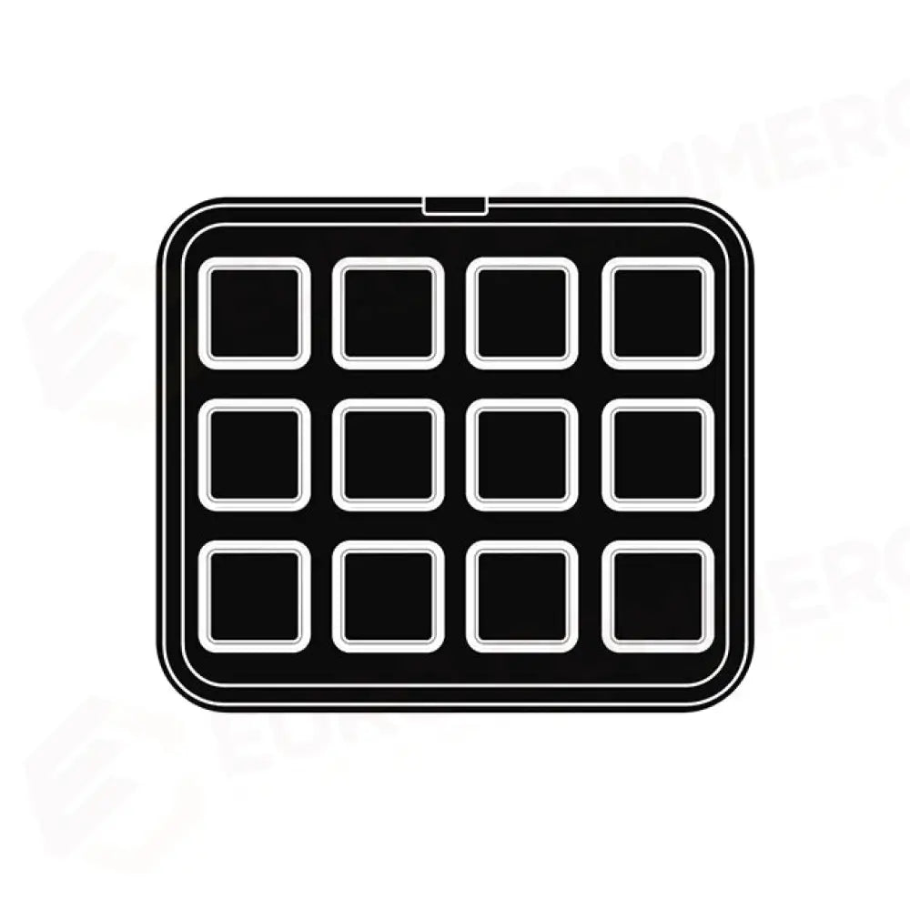 12 IMPRONTE QUADRATE 69X69/60X60 H 20 MM - PIASTRA PER COOKMATIC 380X330 MM - PIASTRA-UM - PAVONI ITALIA - PIASTRE