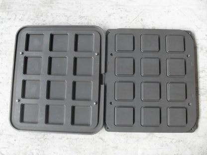 12 IMPRONTE QUADRATE 69X69/60X60 H 20 MM - PIASTRA PER COOKMATIC 380X330 MM - PIASTRA-UM - PAVONI ITALIA - TEGLIE