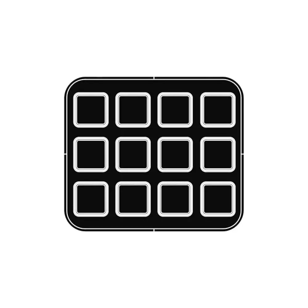 12 IMPRONTE QUADRATE 69X69/62X62 H 15 MM - PIASTRA PER COOKMATIC 380X330 MM - PIASTRA-U - PAVONI ITALIA - PIASTRE