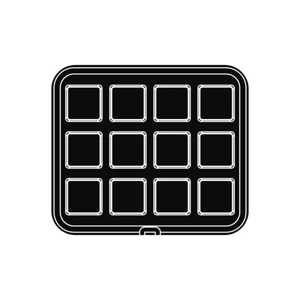 12 IMPRONTE QUADRATE 70X70/65X65 H 20 MM - PIASTRA PER COOKMATIC 380X330 MM - PIASTRA34 - PAVONI ITALIA - PIASTRE