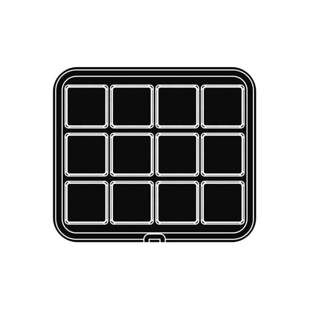 12 IMPRONTE QUADRATE 80X80/74X74 H 20 MM - PIASTRA PER COOKMATIC 380X330 MM - PIASTRA35 - PAVONI ITALIA - TEGLIE