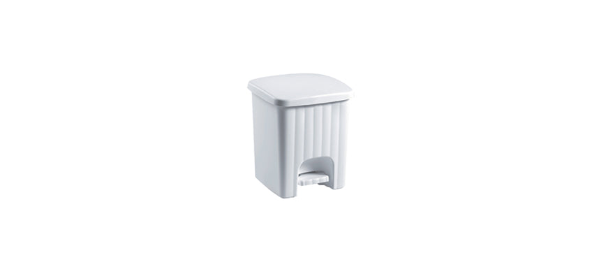 PATTUMIERA PEDALINA BCA 21X21H39 - 122862 - MORINI
