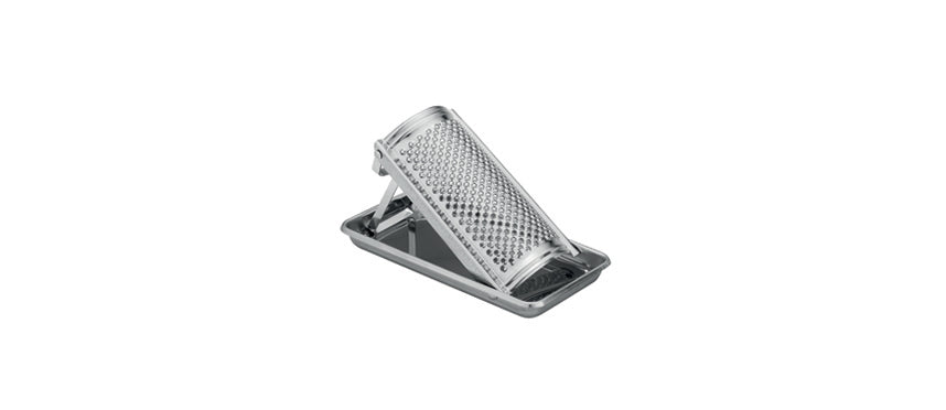 GRATTUGIA INOX CROMATA C/RACCOGLITORE - 129374 - MORINI