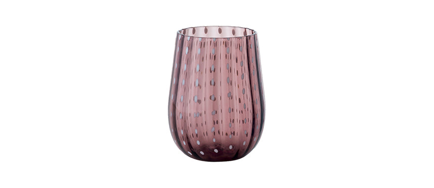 BICCHIERE GOCCE AMETISTA CL.40 -6- - 129481 - MORINI