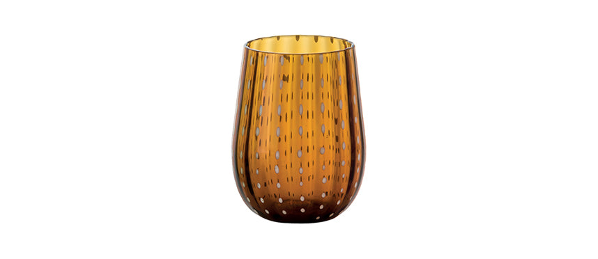 BICCHIERE GOCCE AMBRA CL.40 -6- - 129484 - MORINI