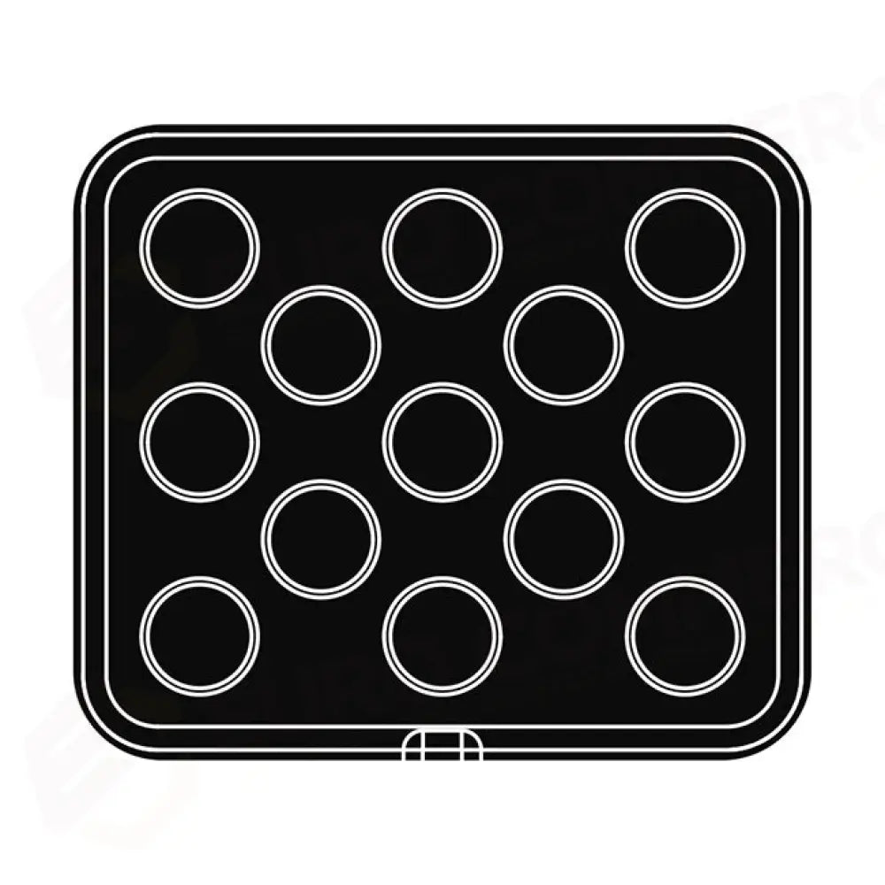 13 IMPRONTE TONDE Ø 60/57 H 20 MM - PIASTRA PER COOKMATIC 380X330 MM - PIASTRA24 - PAVONI ITALIA - PIASTRE E STAMPI
