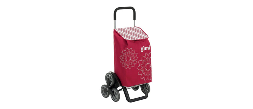 CARRELLO SPESA TRIS FLOREAL ROSSO - 130341 - MORINI