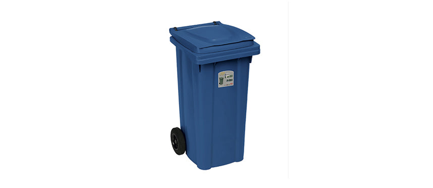 BIDONE CARRELLATO LT.120 BLU - 130501 - MORINI