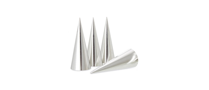 STAM.CONF.4 PZ INOX CONI PANNA CM11,3X4 - 139434 - MORINI