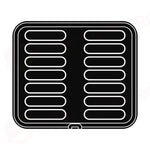 14 IMPRONTE ECLAIR 126X32/123X30 H 15 MM - PIASTRA PER COOKMATIC 380X330 MM - PIASTRA38 - PAVONI ITALIA - PIASTRE