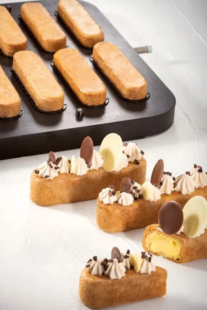 14 IMPRONTE ECLAIRE STONDATO 120X30 MM H 30 MM - PIASTRA PER COOKMATIC 380X330 MM - PIASTRACHOUX04 - PAVONI ITALIA