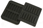 14 IMPRONTE RETTANGOLARI 120X30/117X27 H 20 MM - PIASTRA PER COOKMATIC 380X330 MM - PIASTRA-X - PAVONI ITALIA - PIASTRE
