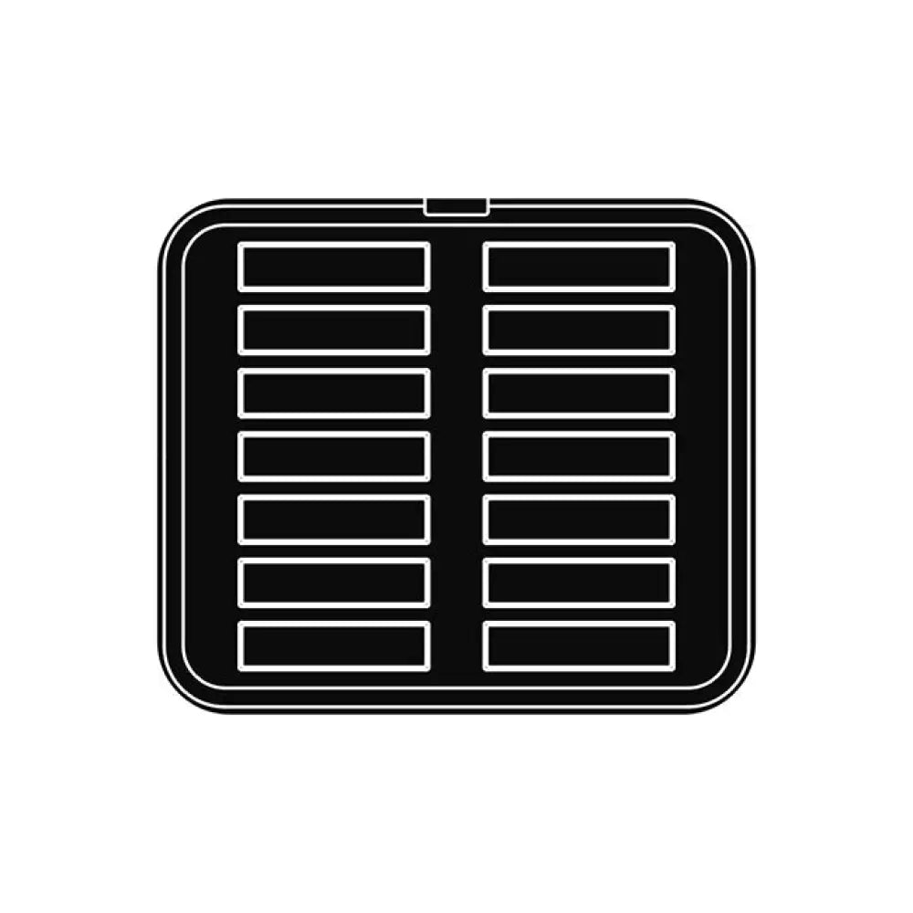 14 IMPRONTE RETTANGOLARI 120X30/117X27 H 20 MM - PIASTRA PER COOKMATIC 380X330 MM - PIASTRA-X - PAVONI ITALIA - TEGLIE