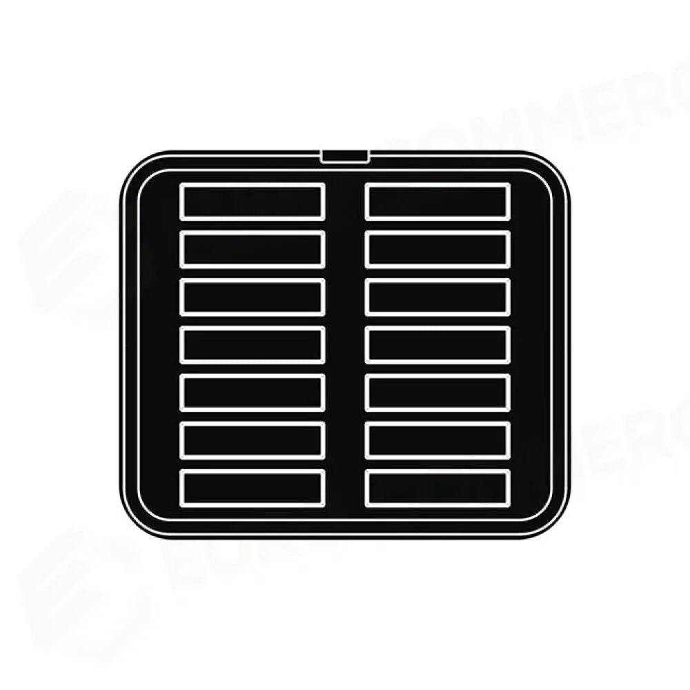 14 IMPRONTE RETTANGOLARI 120X30/117X27 H 20 MM - PIASTRA PER COOKMATIC 380X330 MM - PIASTRA-X - PAVONI ITALIA - PIASTRE