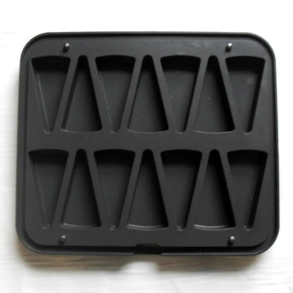 14 IMPRONTE TRIANGOLO 115X60/111X56 H 25 MM - PIASTRA PER COOKMATIC 380X330 MM - PIASTRA18 - PAVONI ITALIA - TEGLIE