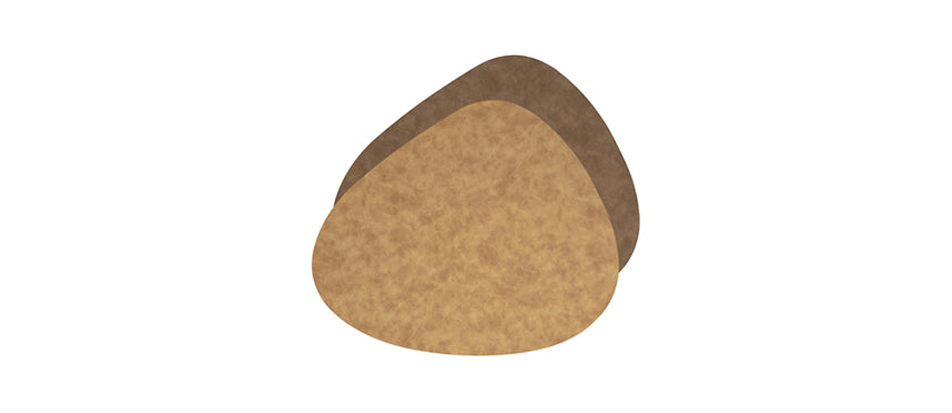 SUEDE TOVAGLIA STONE DF PU BIC.MARRONE 45X37,3 - 144239 - MORINI