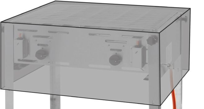 COVER DI PROTEZIONE, HENDI, GRILL- / ROAST- MASTER MAXI 154717 154878, 720X560X(H)360MM - 144923