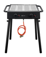 XANTOS BLACK GRIGLIA A GAS , HENDI, NERO, 9,5KW, 770X710X(H)870MM - 148631