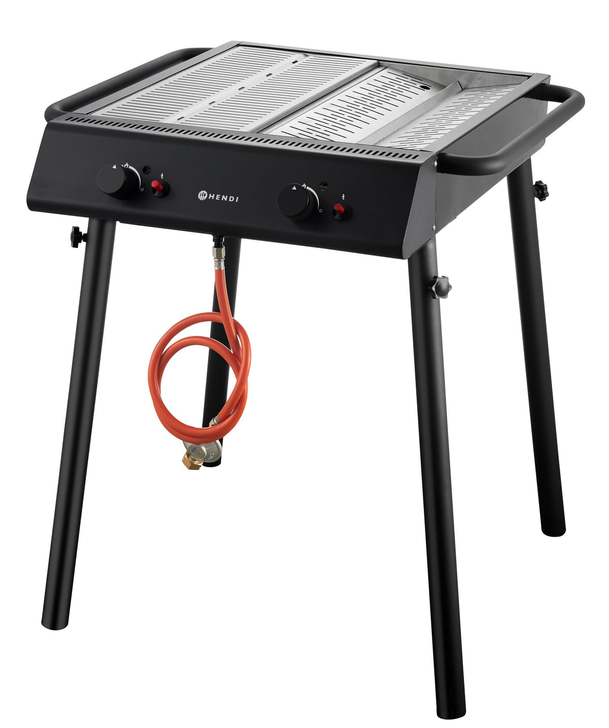 XANTOS BLACK GRIGLIA A GAS , HENDI, NERO, 9,5KW, 770X710X(H)870MM - 148631
