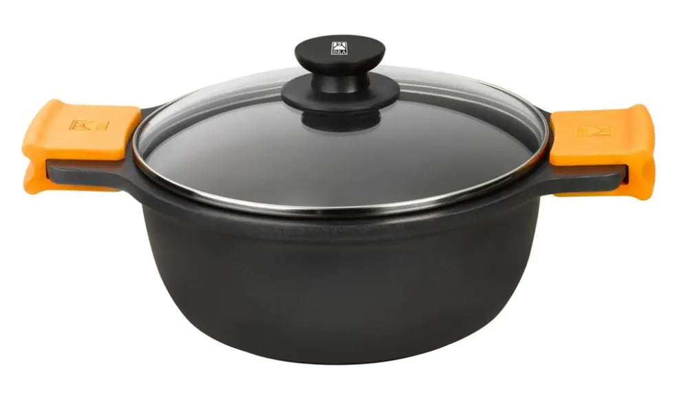 CASSERUOLA ALTA 2 MANICI CON COPERCHIO 24 CM EFFICIENT 3300 PINTI - 6731139 - MEDRI