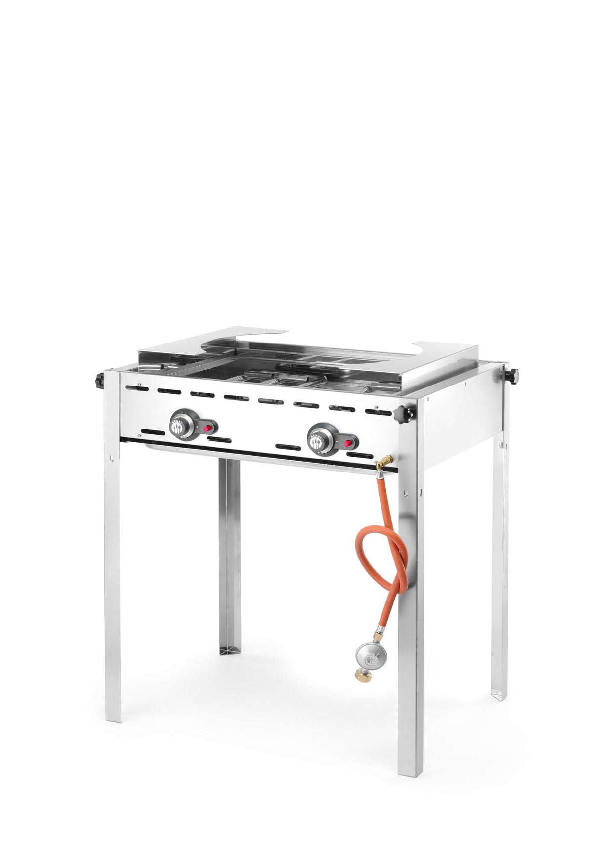 GREEN FIRE BARBECUE CON 2 BRUCIATORI, HENDI, PROFI LINE, TEGLIA E GRIGLIA GN 1/1 IN GHISA, 11,6KW, 7 - 149508